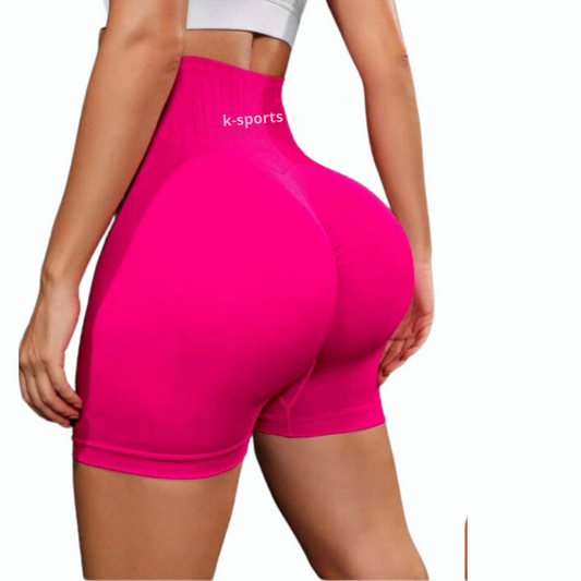 SHORT SEAMLESS CON PUSH UP - Fiusha neon