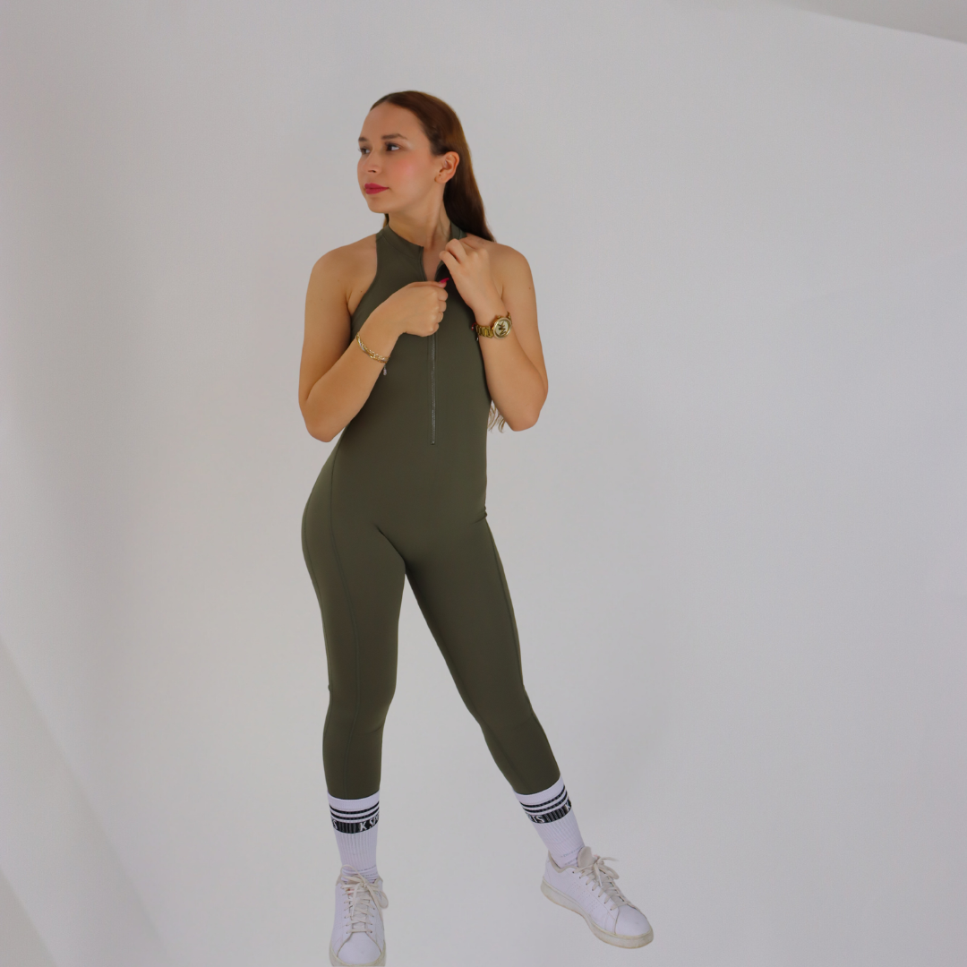 JUMPSUIT OLIMPIC LARGO - VERDE MILITAR