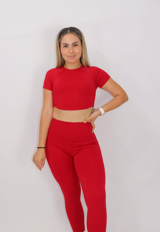 TOP LULU- YOGA FLEX - ROJO