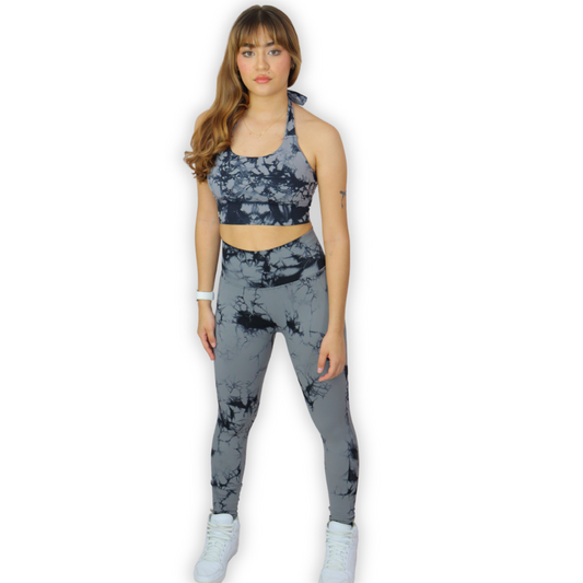 Colección URANUS Leggins Tie-Dye Negros