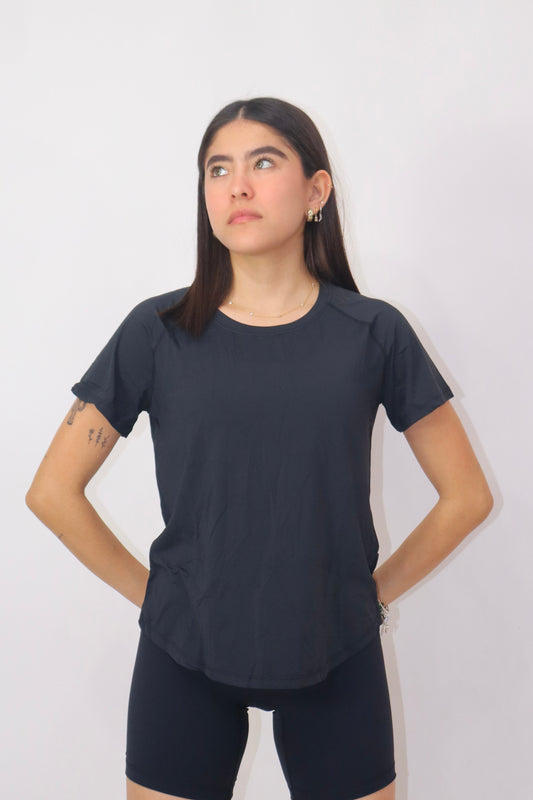 Blusa Rose Mangas - Negro