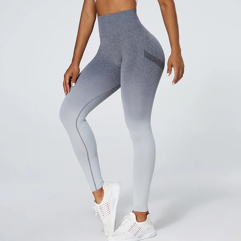 Leggins Ombre Degradado Seamless- Gris