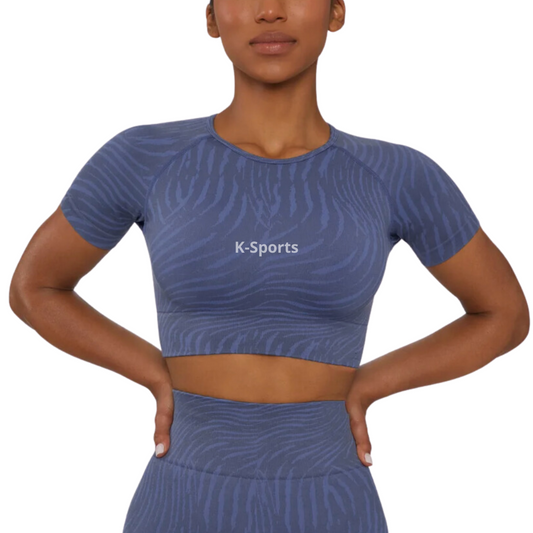 Blusa deportiva Track - Azul