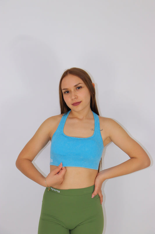 Top seamless Sweet- Azul