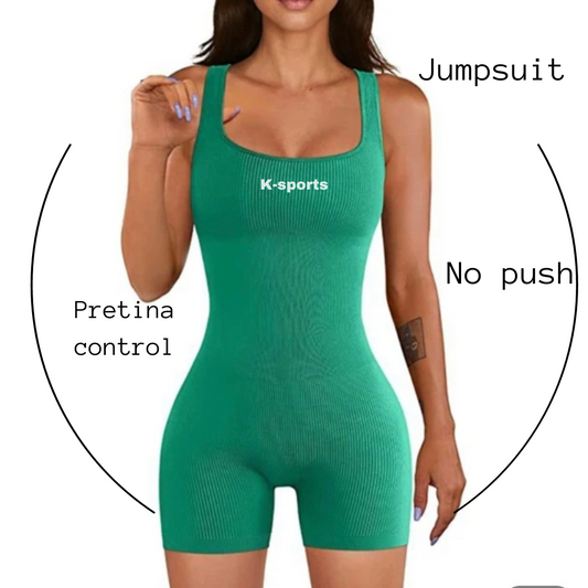 Body enterizo Jumpsuit short - Seamless - GREEN energy