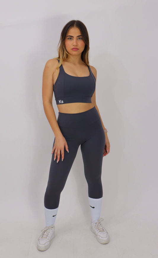 ACTIVEWEAR YOGA SET CON PUSH UP- Gris