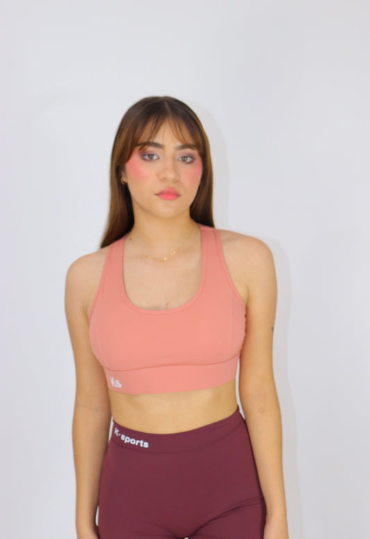 ACTIVEWEAR  Top Diana de alto IMPACTO- Durazo