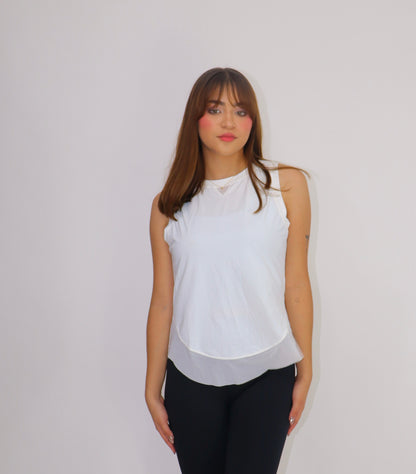 BLUSA YOGA ROSE- white