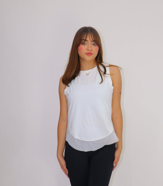 BLUSA YOGA ROSE- white