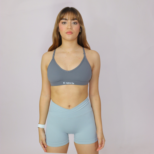 NOVA shorts Seamless corte V - perla