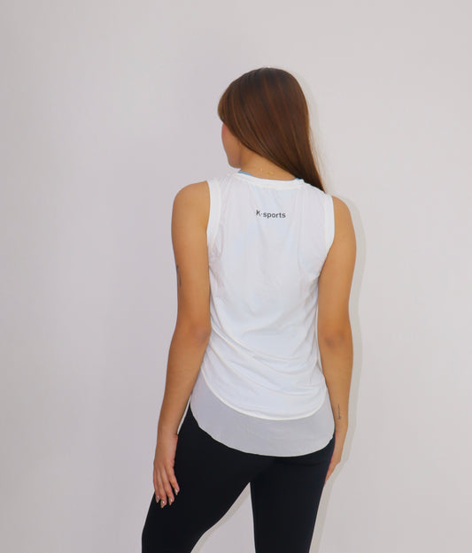 BLUSA YOGA ROSE- white