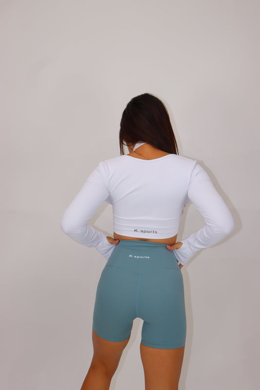 TOP LU - MANGA LARGA YOGA FLEX - BLANCO