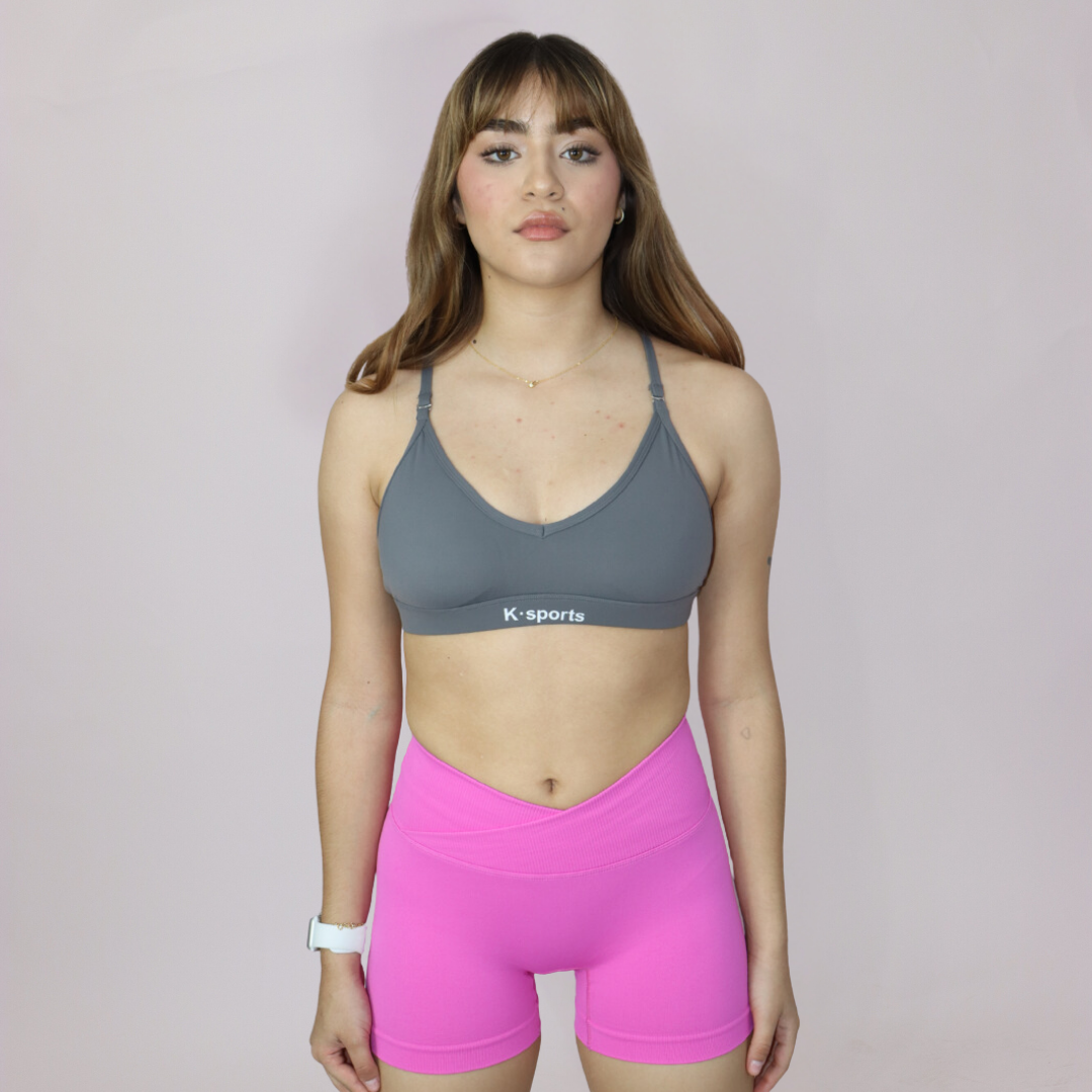 NOVA shorts Seamless corte V - ROSA