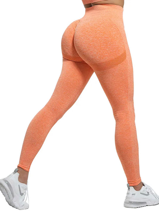 Leggins POP PUSH UP - Coral  Naranja