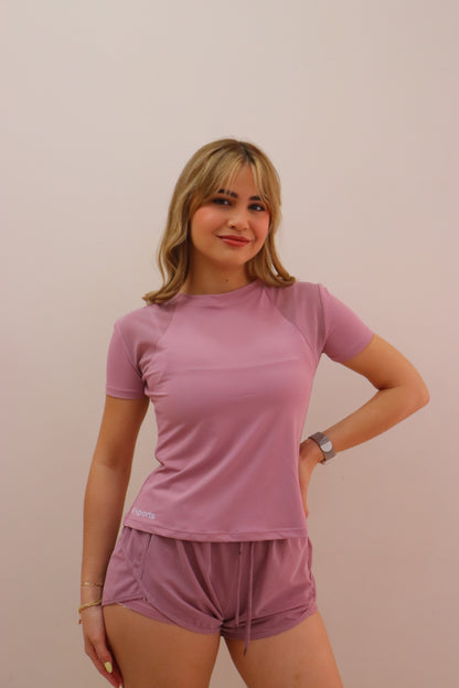 Set Running de short y blusa