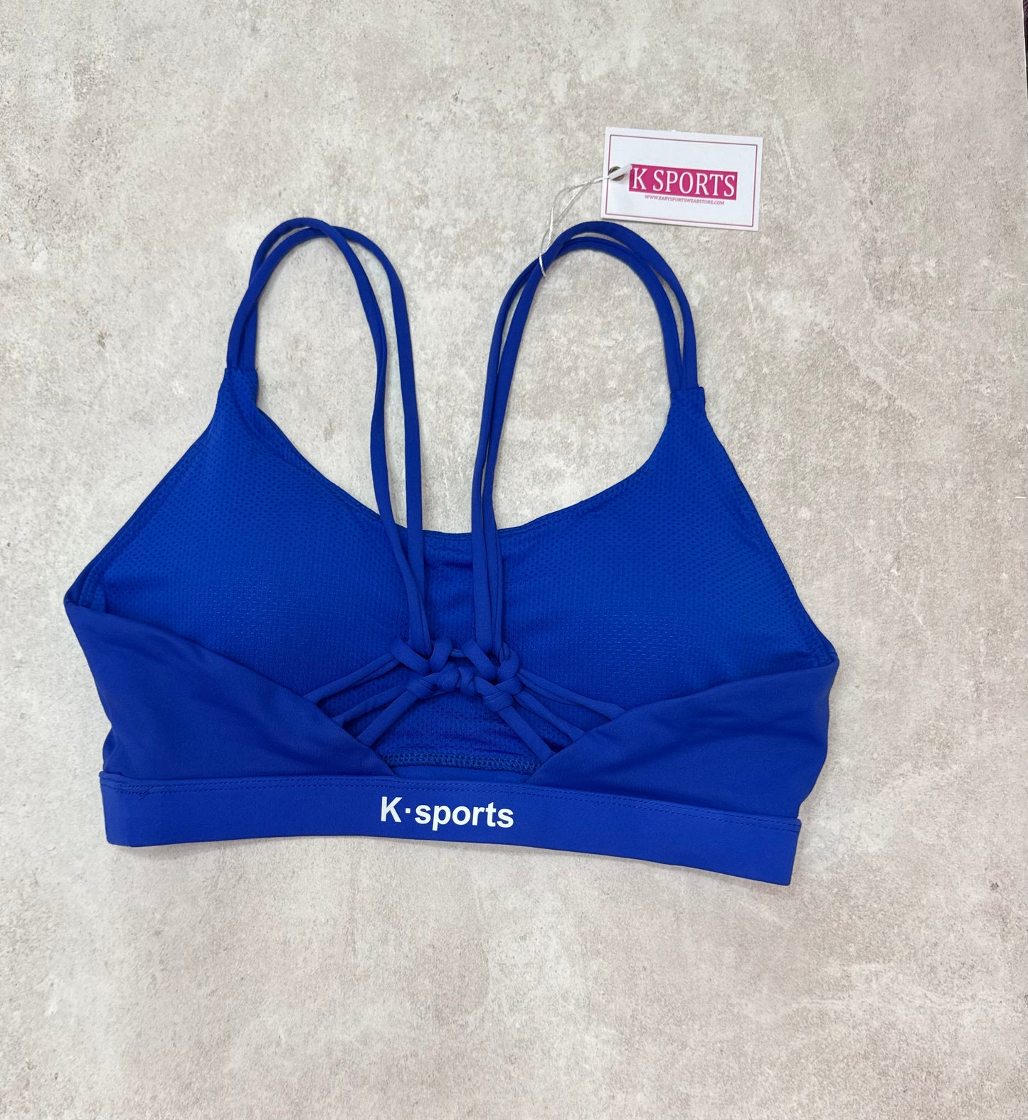 ACTIVEWEAR Top Deportivo al estilo Lulu- Azul eléctrico