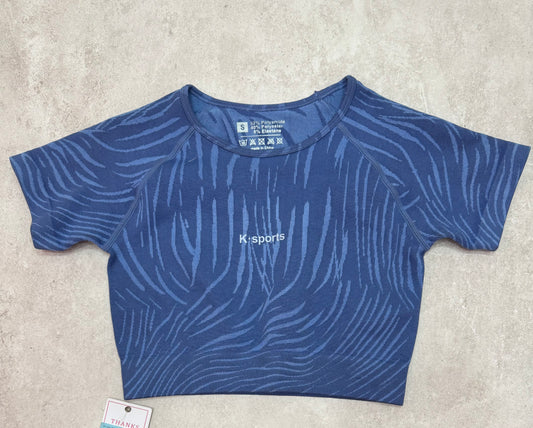 Blusa deportiva Track - Azul