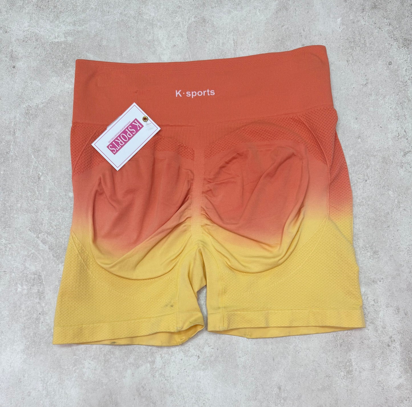 Shorts seamless Triple enfoque - Degradado Naranja