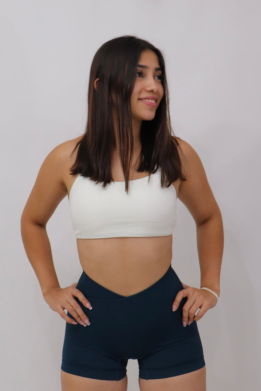 NOVA shorts Seamless corte V - Negro