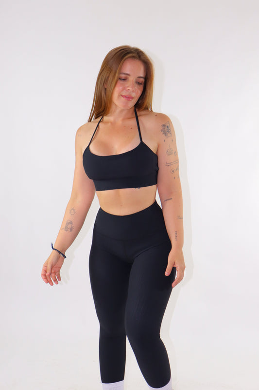 CONJUNTO RIBBET - NEGRO