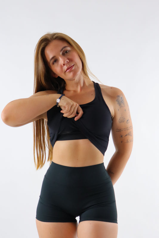 Top Ribbet - Negro