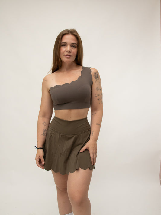 Falda short Dinamic- Verde Militar
