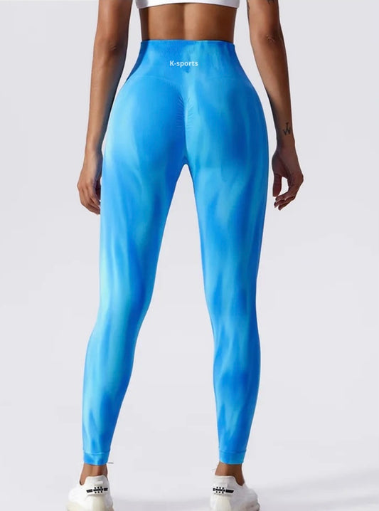 Leggins Aura AZUL CELESTE- seamless pro