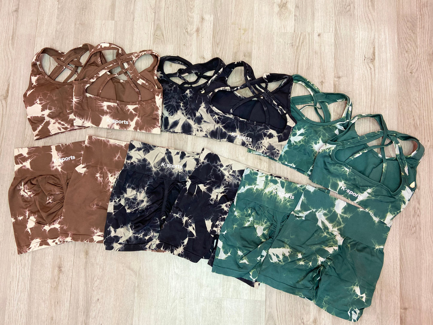 CONJUNTO SEAMLESS TIE DYE - CAFE