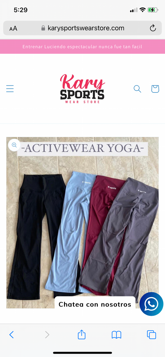 ACTIVEWEAR- ACAMPANADOS LEGGINS - GRIS