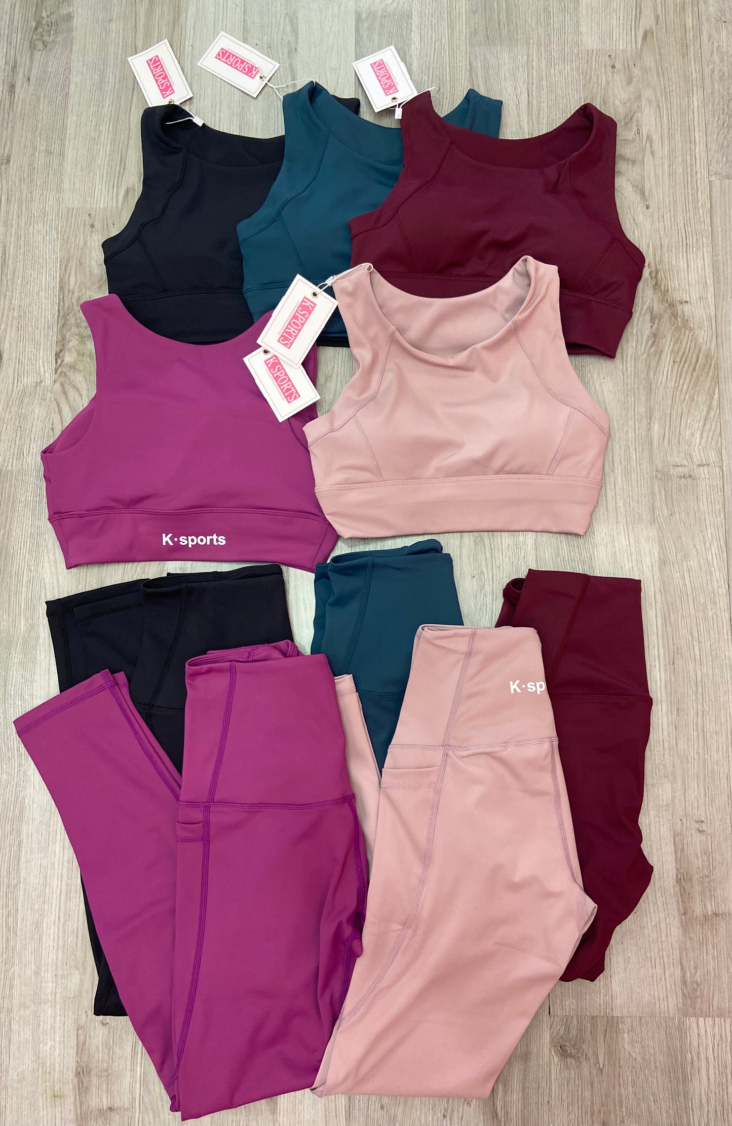 CONJUNTO YOGA STEEL ACTIVEWEAR - VINO