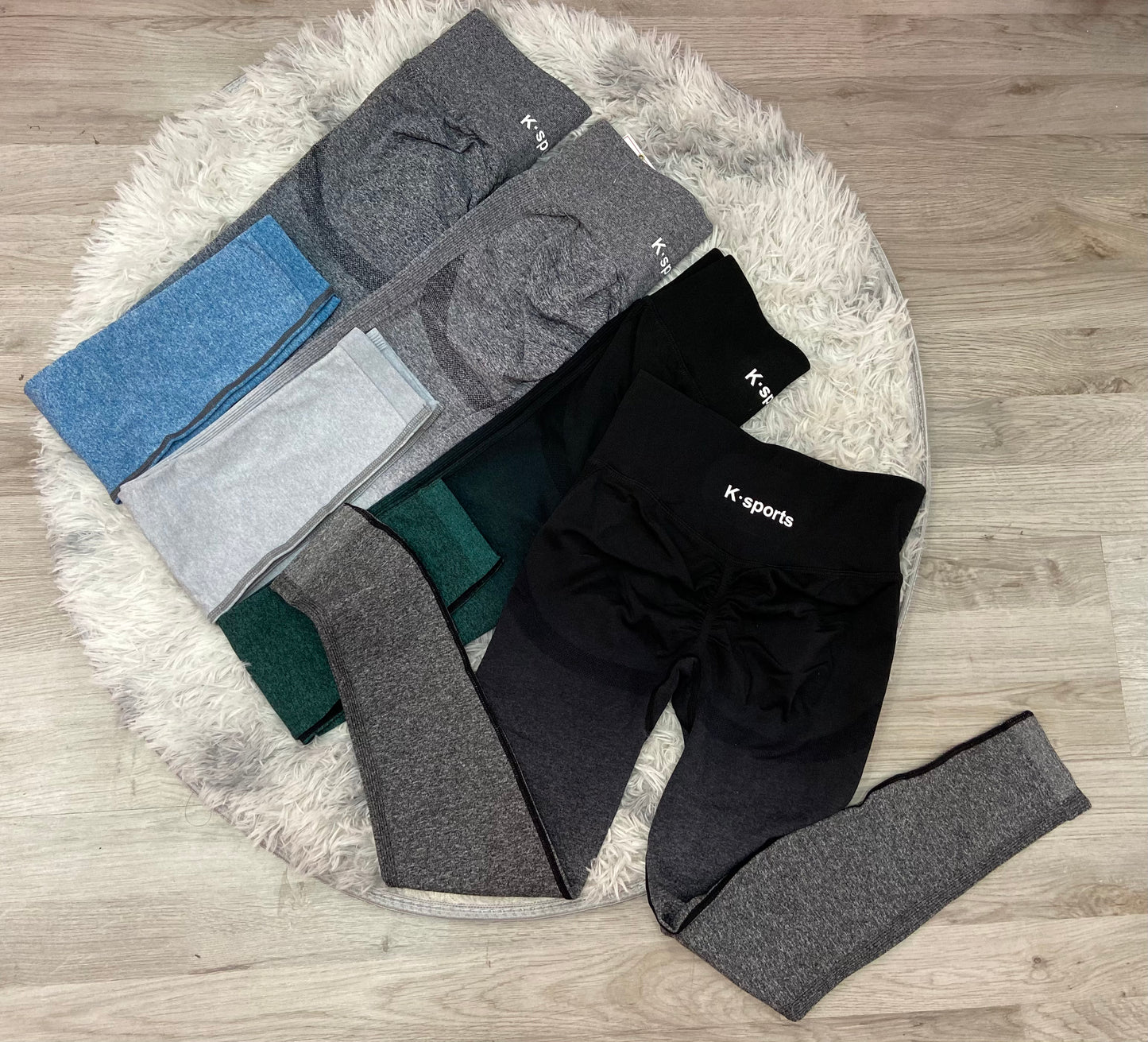 Leggins Ombre Degradado Seamless- Gris